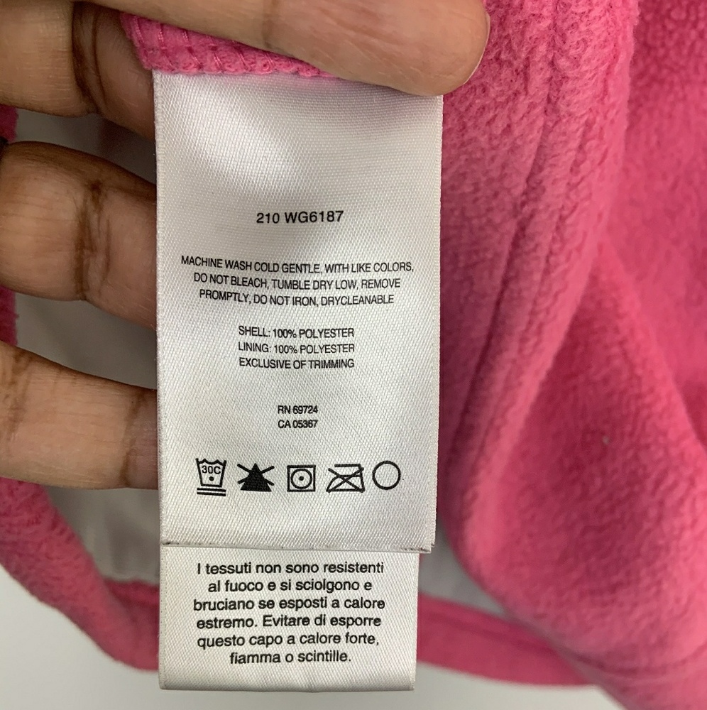 Columbia Youth Jacket Full Zipper Pink Sz: 10-12 - Picture 7 of 7